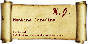 Menkina Jozefina névjegykártya